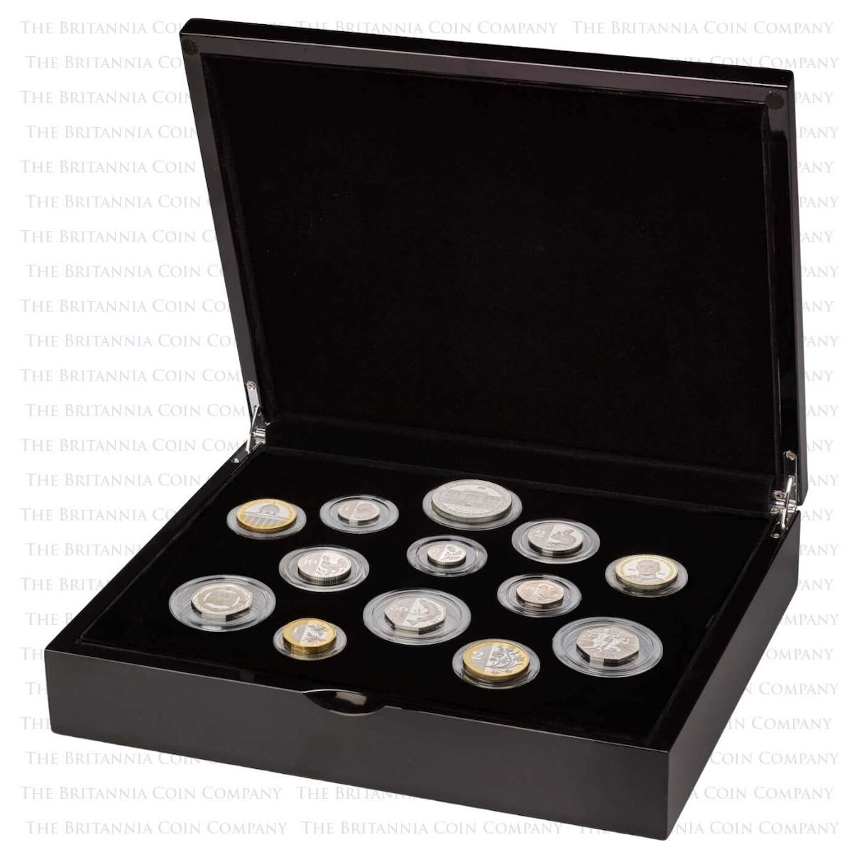 D24sp 2024 Uk Silver Proof Thirteen Coin Annual Set M 