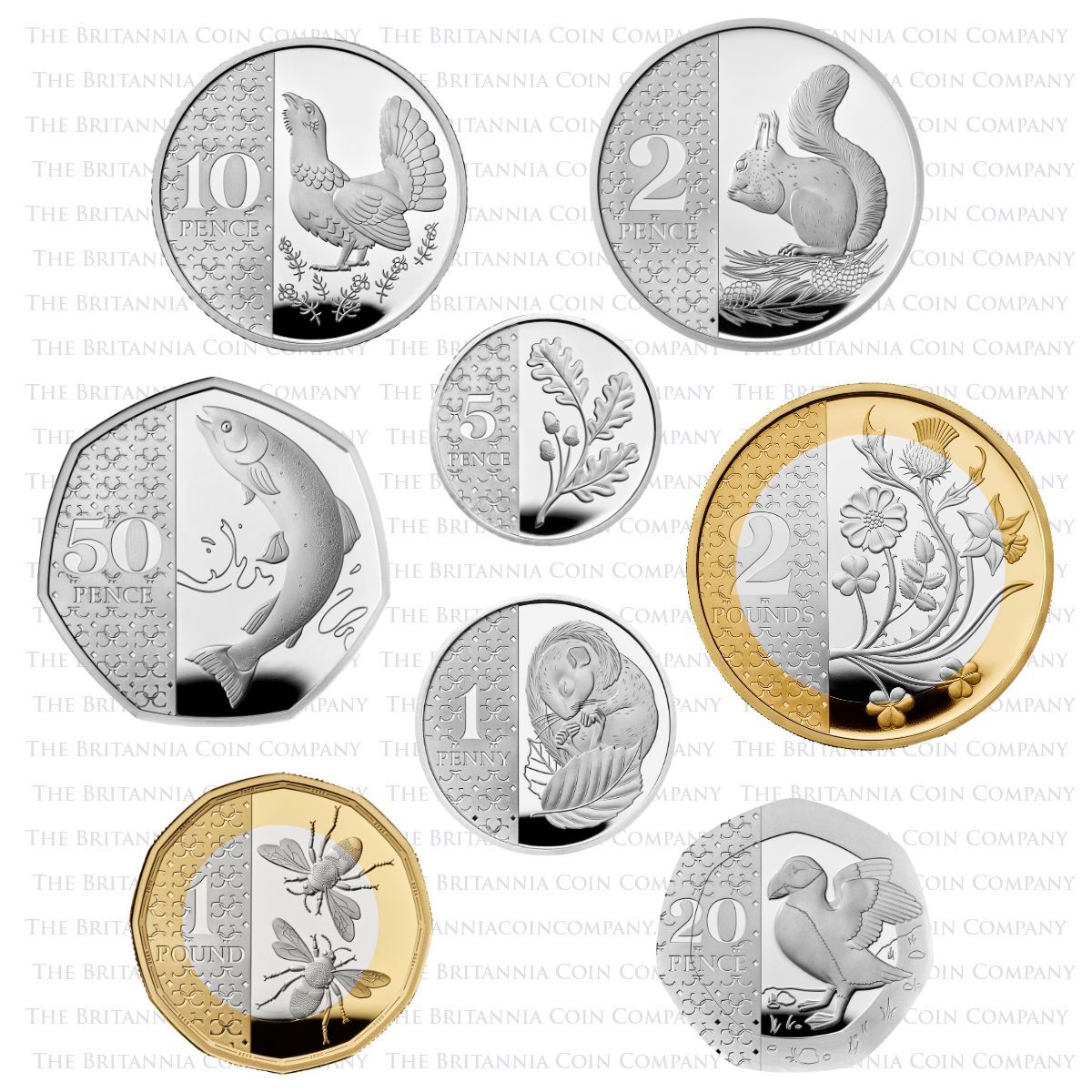 D26SP 2026 Silver Proof UK Annual Coin Set Definitives