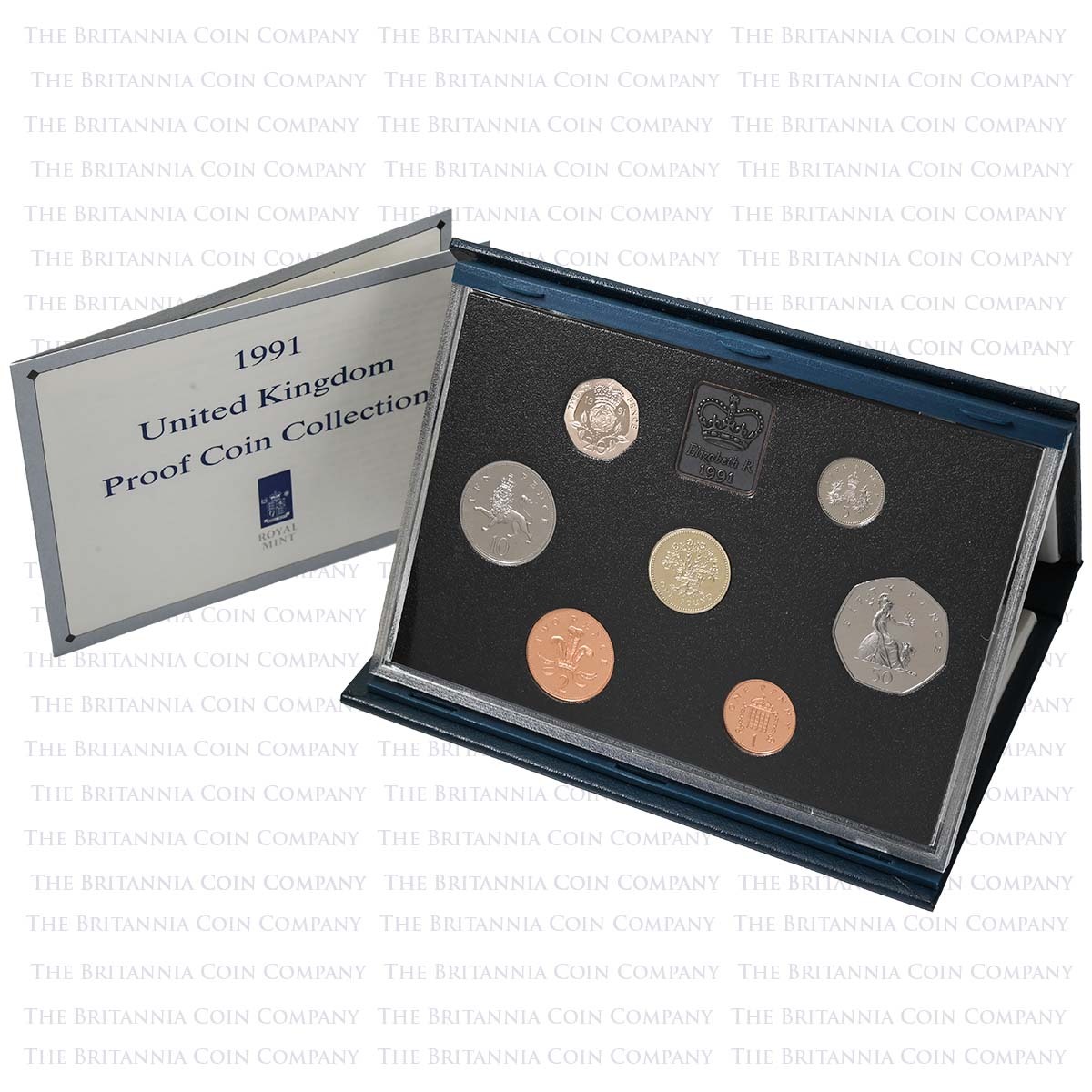 D91 1991 Proof 7-Coin UK Annual Set presentation image