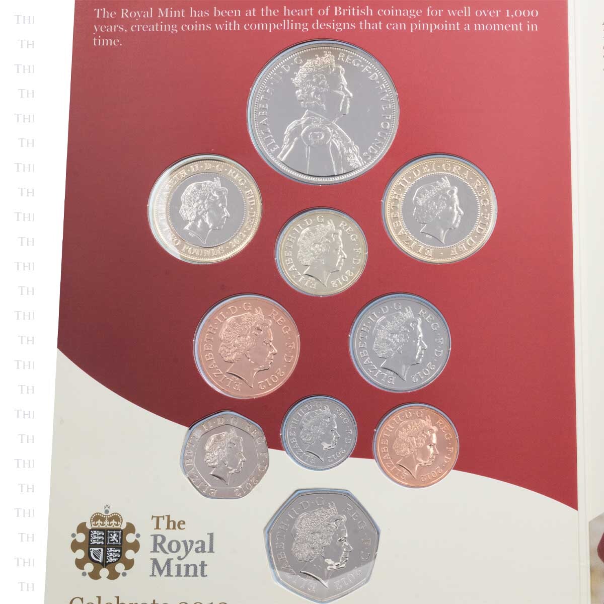 DU12 2012 UK Brilliant Uncirculated Annual Ten Coin Set obverse image 