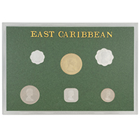 EC81PS 1981 East Caribbean States Proof Annual Coin Set obverse