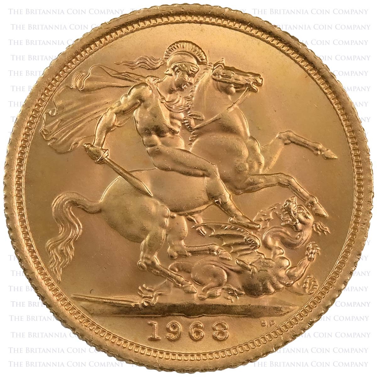 2004 Elizabeth II Gillick Portrait 13 Coin Set 1968 Sovereign Reverse