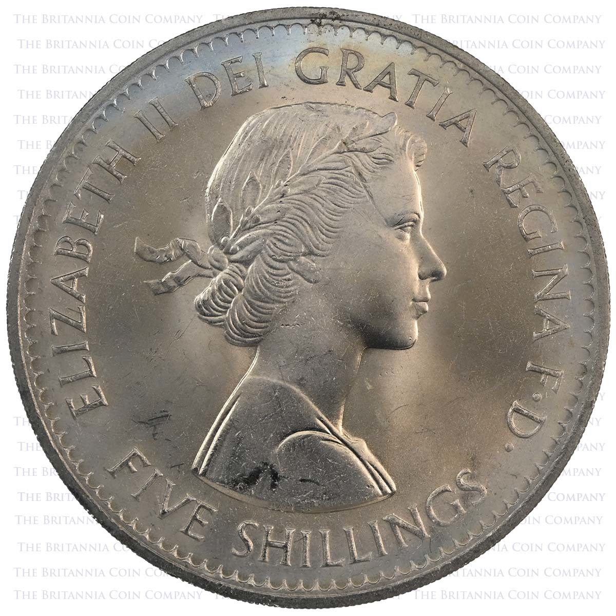 2004 Elizabeth II Gillick Portrait 13 Coin Set 1960 Crown Obverse