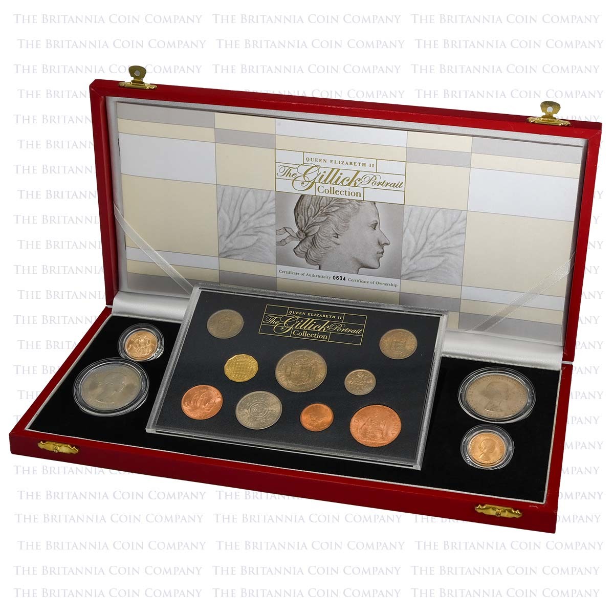 2004 Elizabeth II Gillick Portrait 13 Coin Set Boxed