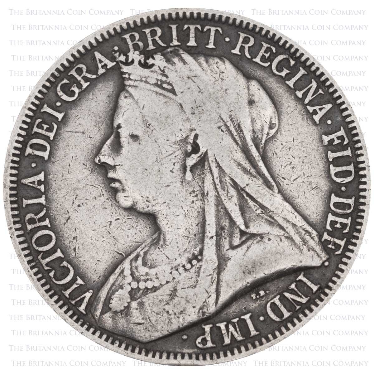 1894 Florin Victoria Silver Coin Obverse