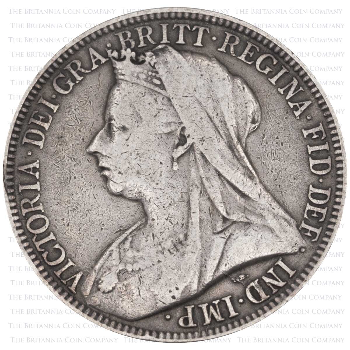1898 Florin Victoria Silver Coin Obverse