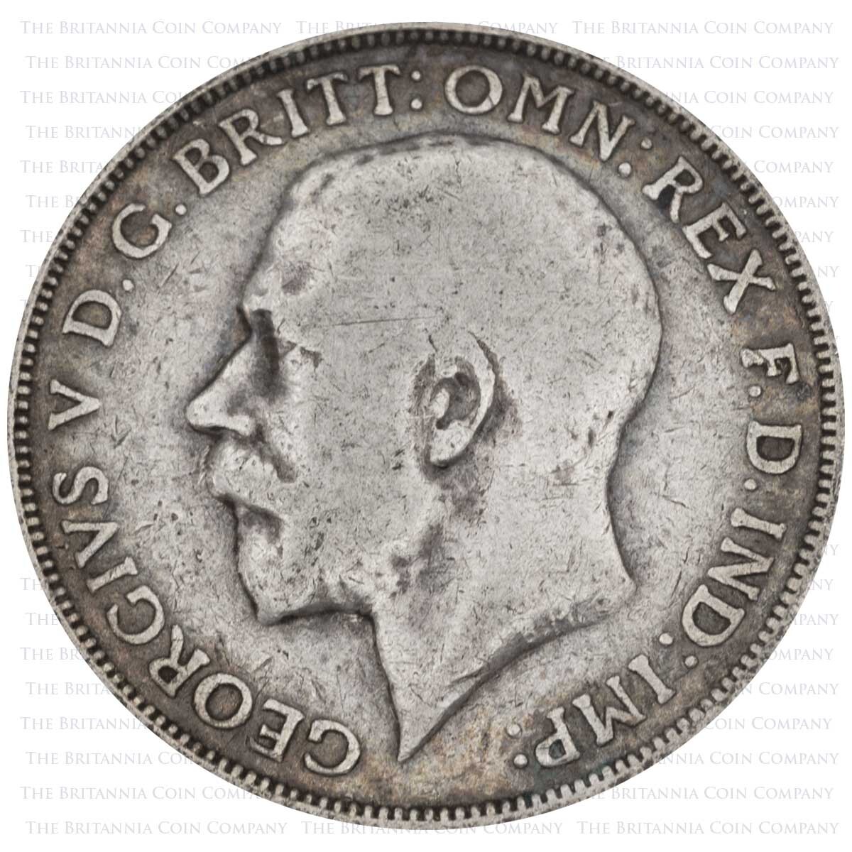 1912 Florin George V Silver Coin Obverse
