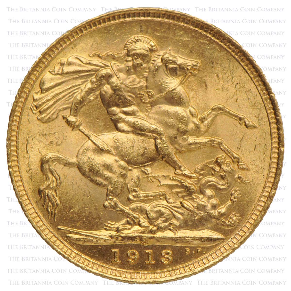 1913 George V Gold Sovereign Sydney Reverse