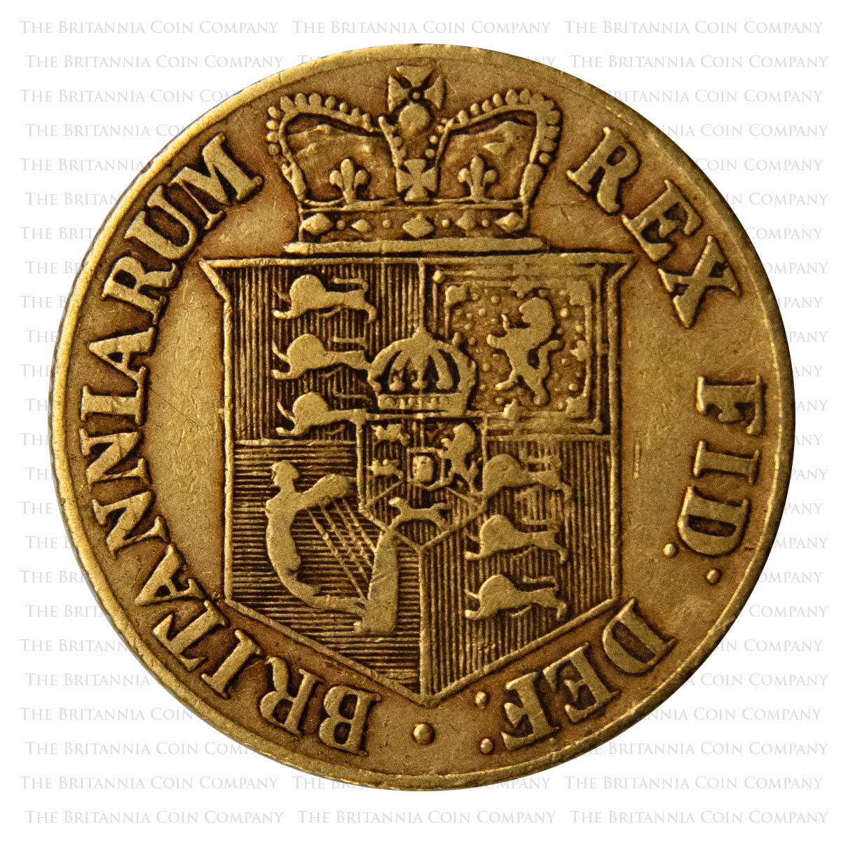 1817 George III Gold Half Sovereign First Modern Sovereign Reverse