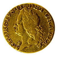 1759 George II Gold Guinea Older Head Thumbnail
