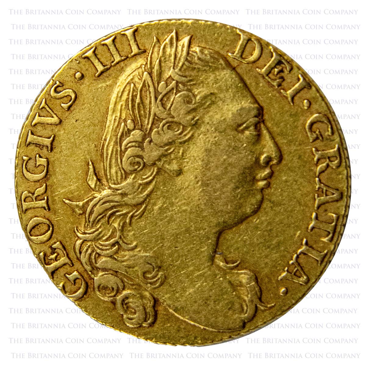 1775 George III Gold Guinea Obverse