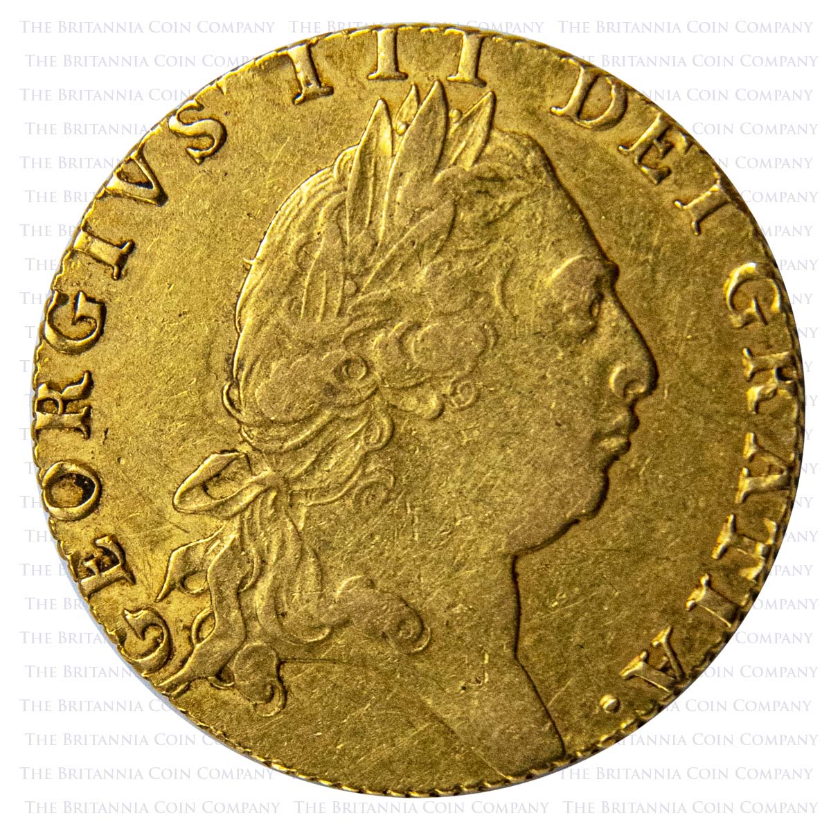 1793 George III Gold Guinea Obverse