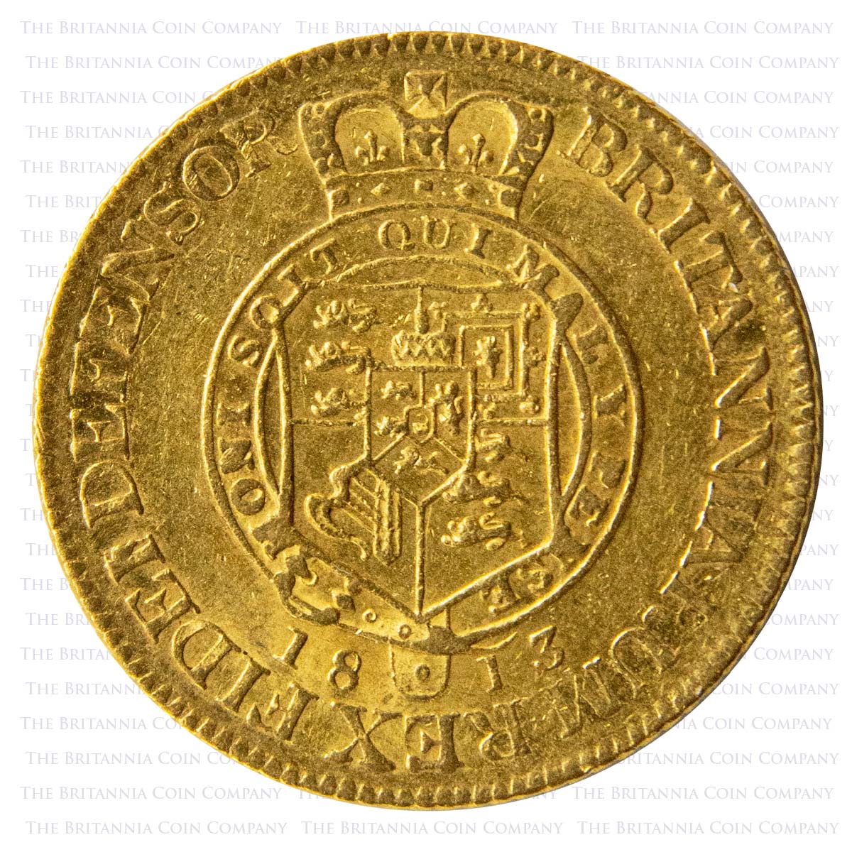 1813 George III Gold Military Guinea Reverse