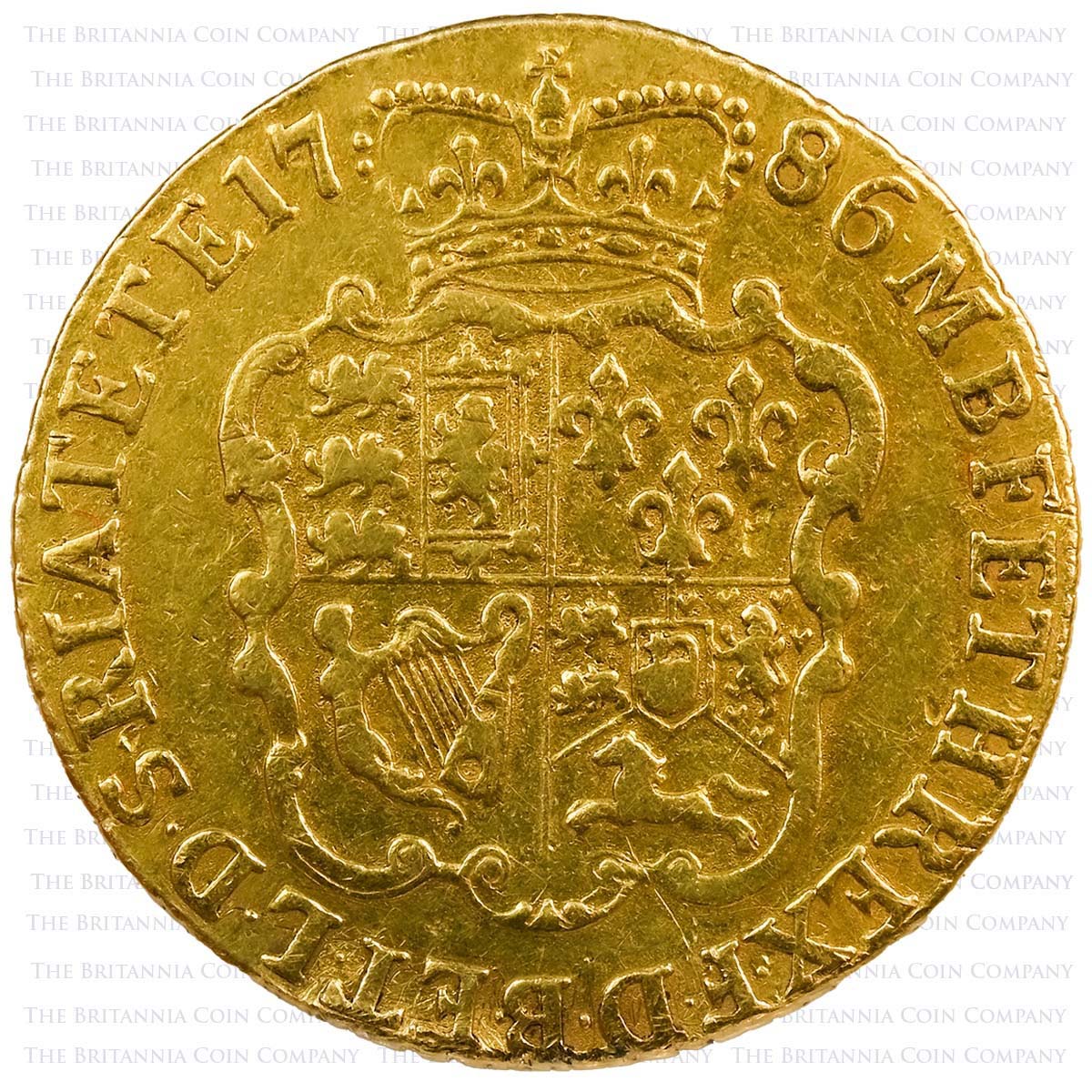 1786 George III Guinea Reverse