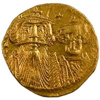 661-663 Constans II and Constantine IV Gold Solidus Byzantine Thumbnail