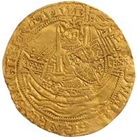 1351-1361 Edward III Gold Half Noble Pre Treaty B/A Mule Thumbnail