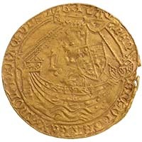 1412-1413 Henry IV Gold Noble Type V Light Coinage Thumbnail