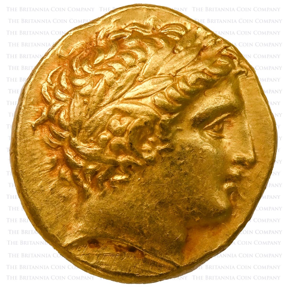 340–328 BC Phillip II of Macedon Gold Stater Amphipolis Obverse
