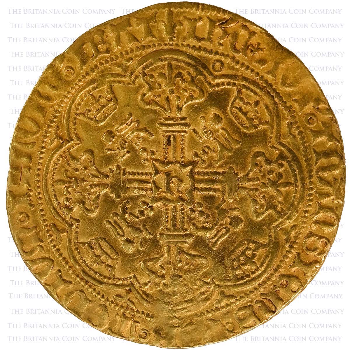 1422-c1430 Henry VI Noble Annulet Issue Reverse