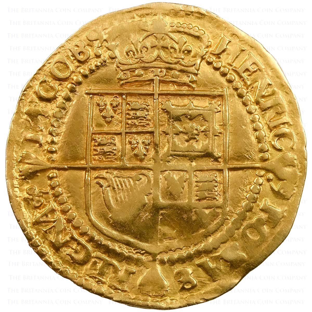 1624 James I Half Laurel MM Trefoil Reverse