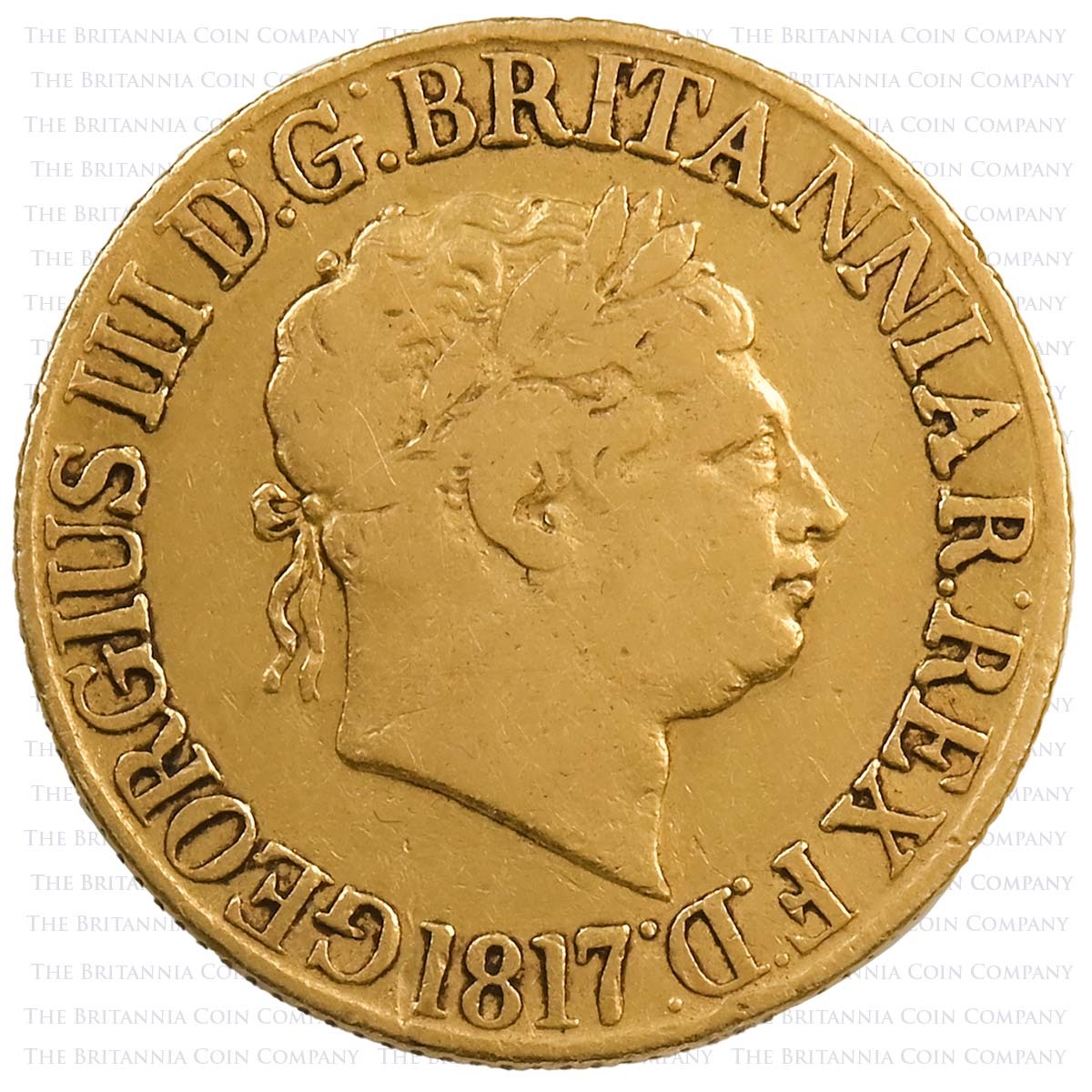 1817 George III Gold Sovereign Obverse