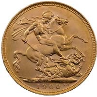 1900 Victoria Sovereign Melbourne Mint Thumbnail