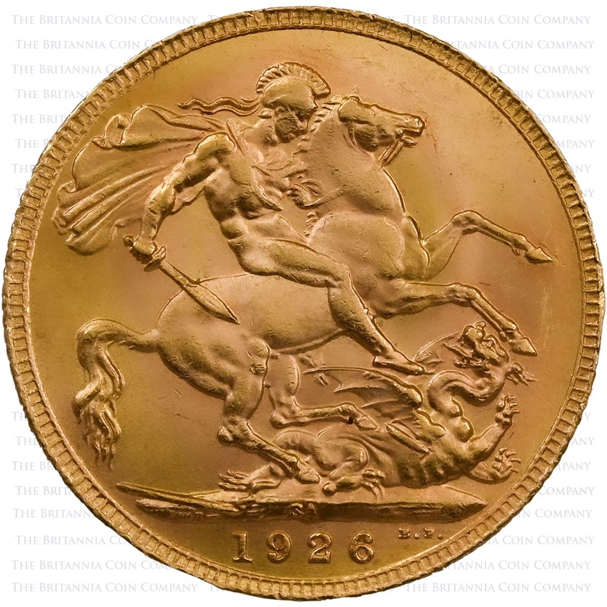 1926 George V Sovereign Pretoria South Africa Mint Reverse