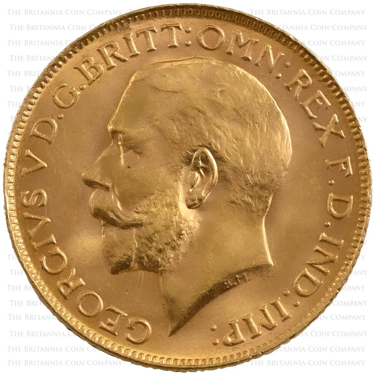 1920 George V Sovereign Perth Mint Obverse