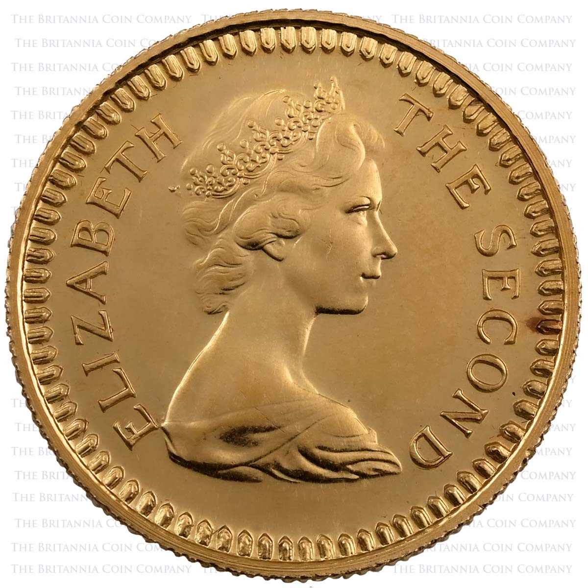 1966 Rhodesia Gold £1 Obverse