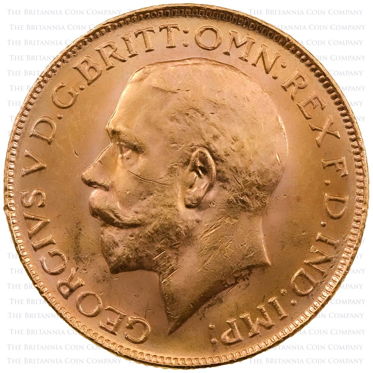 1928 George V Sovereign South Africa Obverse