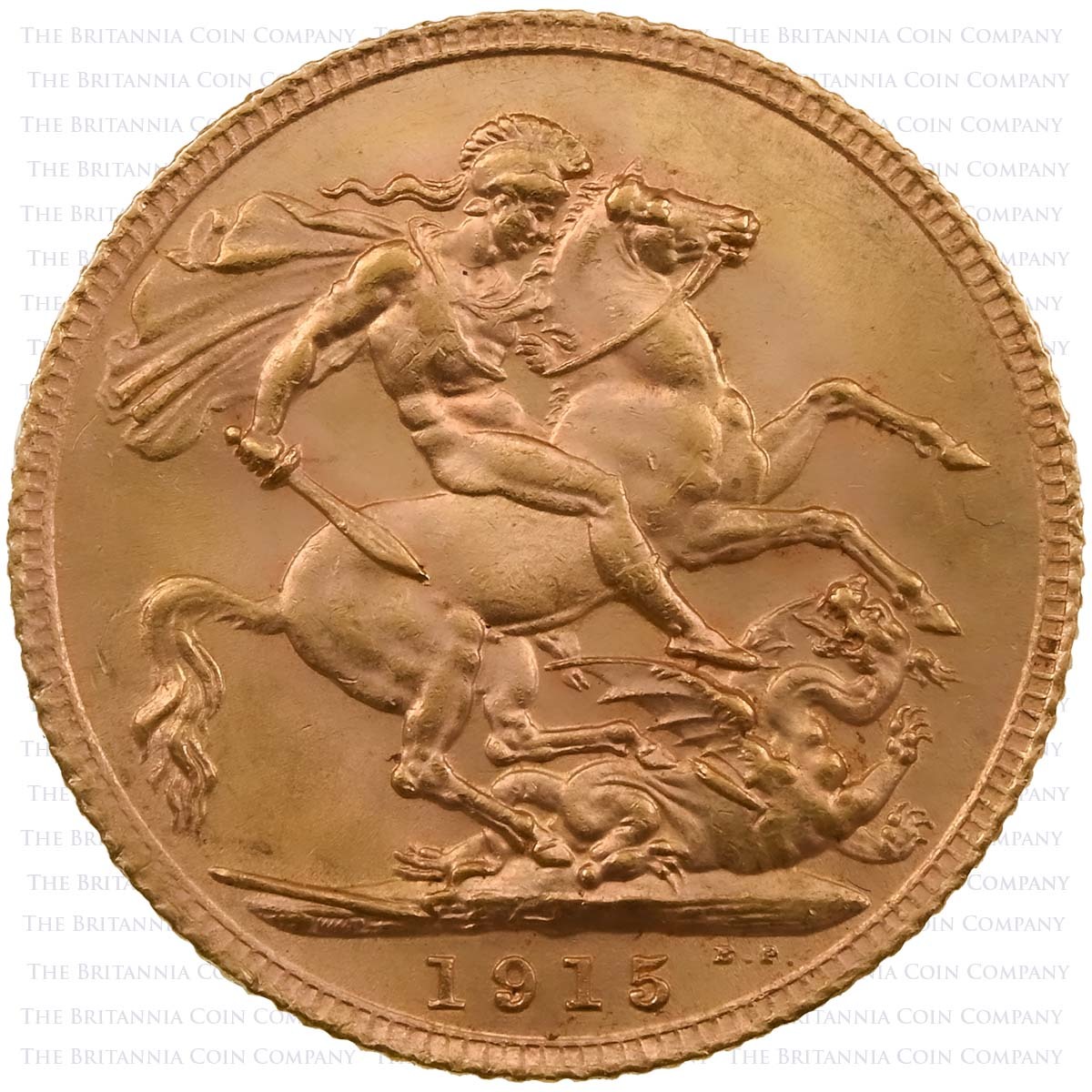 1915 George V Sovereign London Reverse