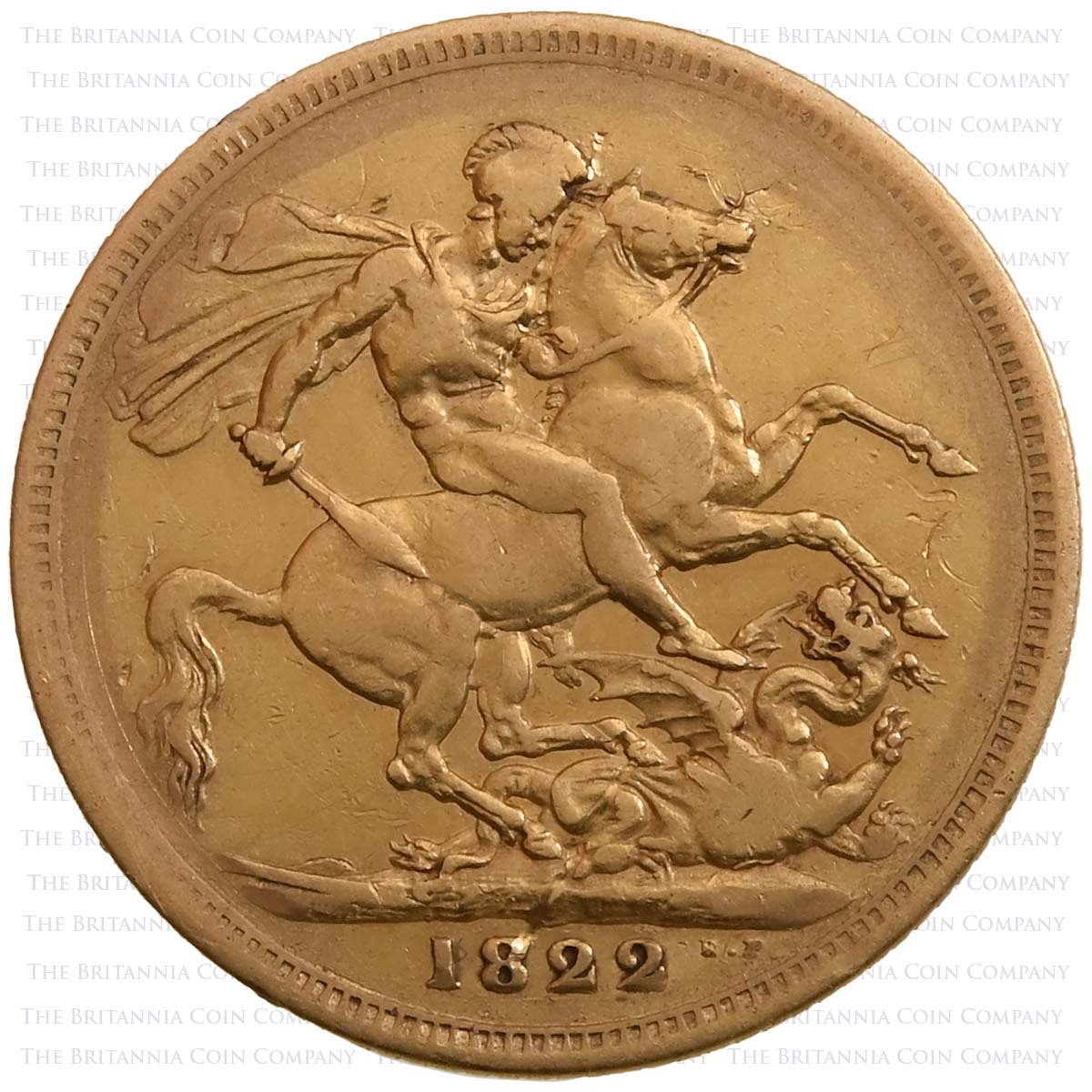 1822 George IV Sovereign Reverse