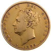 1825 George IV Sovereign Thumbnail