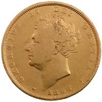 1826 George IV Sovereign Thumbnail