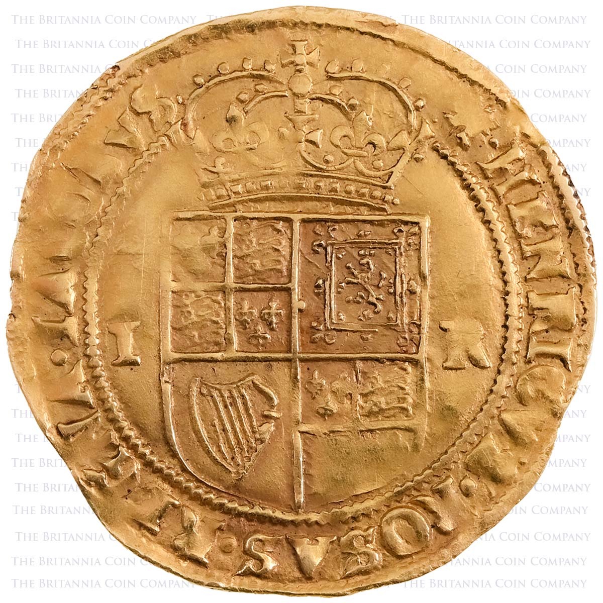 1612-1613 James I Double Crown Tower Reverse