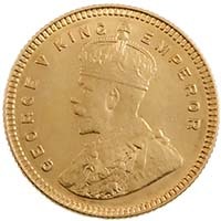 1918 India George V 15 Rupees Thumbnail