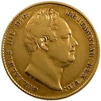1832 King William IV Gold Full Sovereign Coin Second Bust Thumbnail