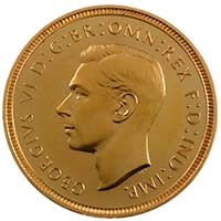 1937 King George VI Gold Proof Sovereign Thumbnail