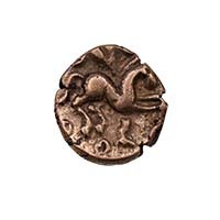 25 BC - 5 AD Celtic Gold Quarter Stater Cantii Dubnovellaunus Thumbnail