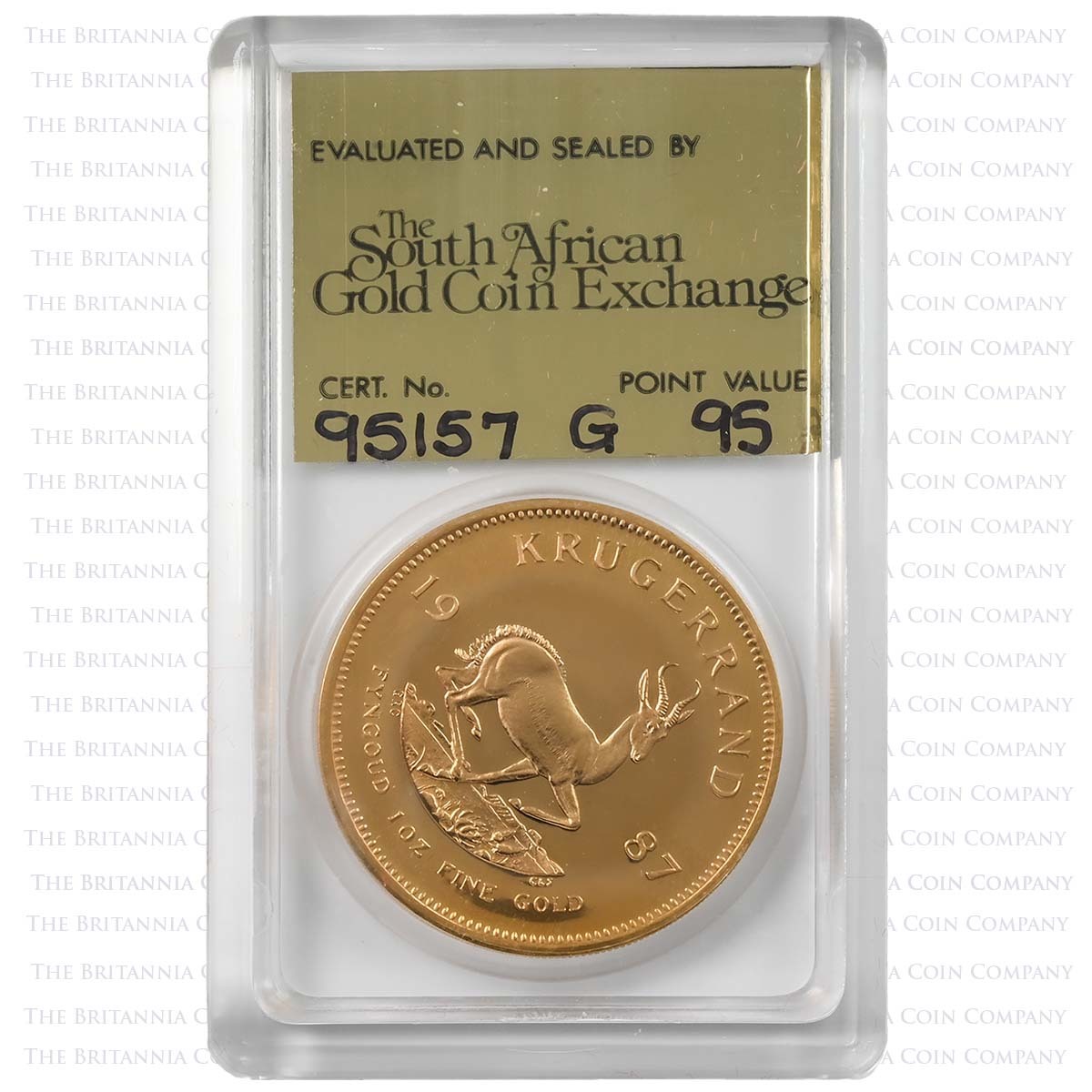 1987 4 Coin Gold Proof Krugerrand Set One Ounce