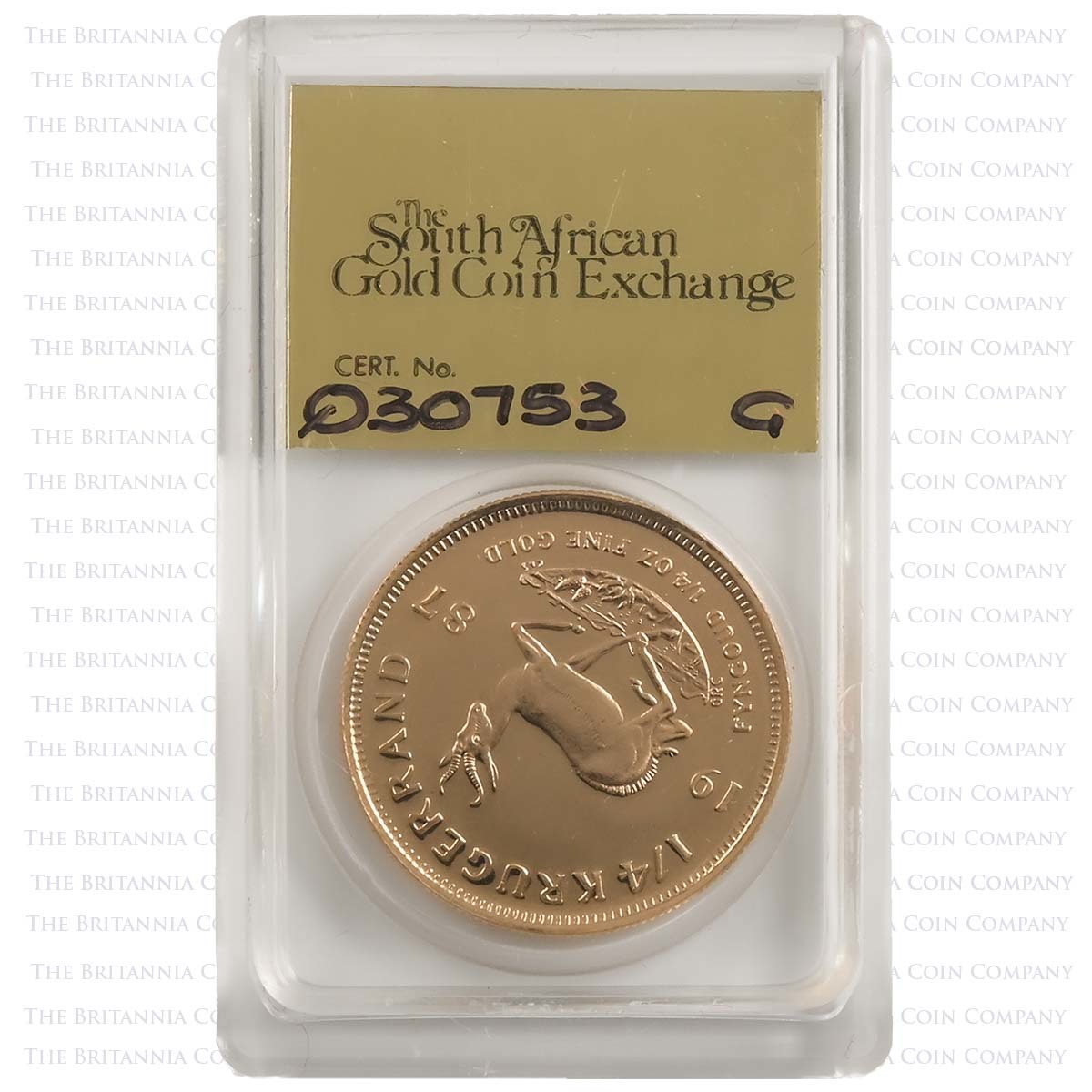 1987 4 Coin Gold Proof Krugerrand Set Quarter Ounce