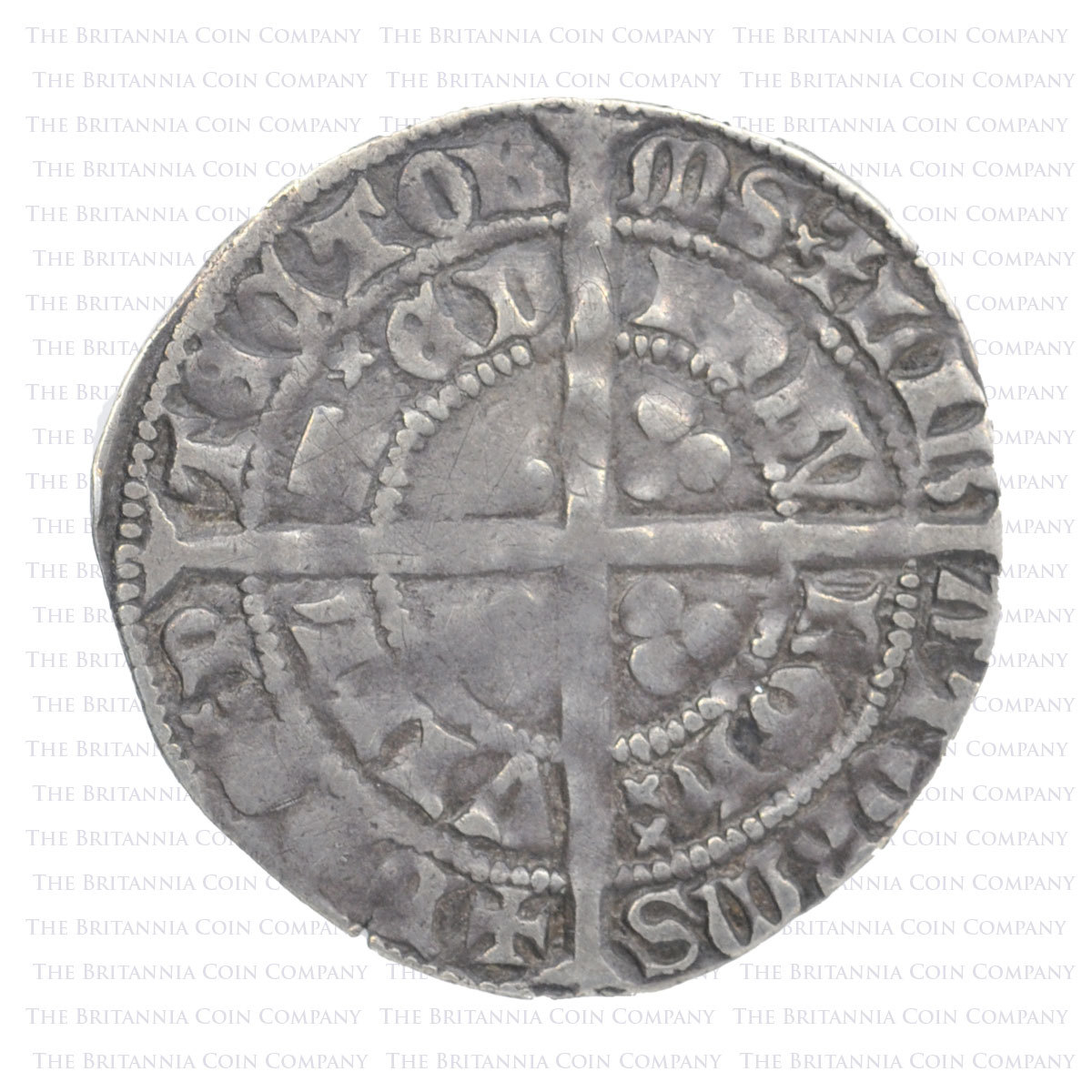SCOTLAND-1390-1404-Robert-III-Hammered-Silver-Groat-Reverse