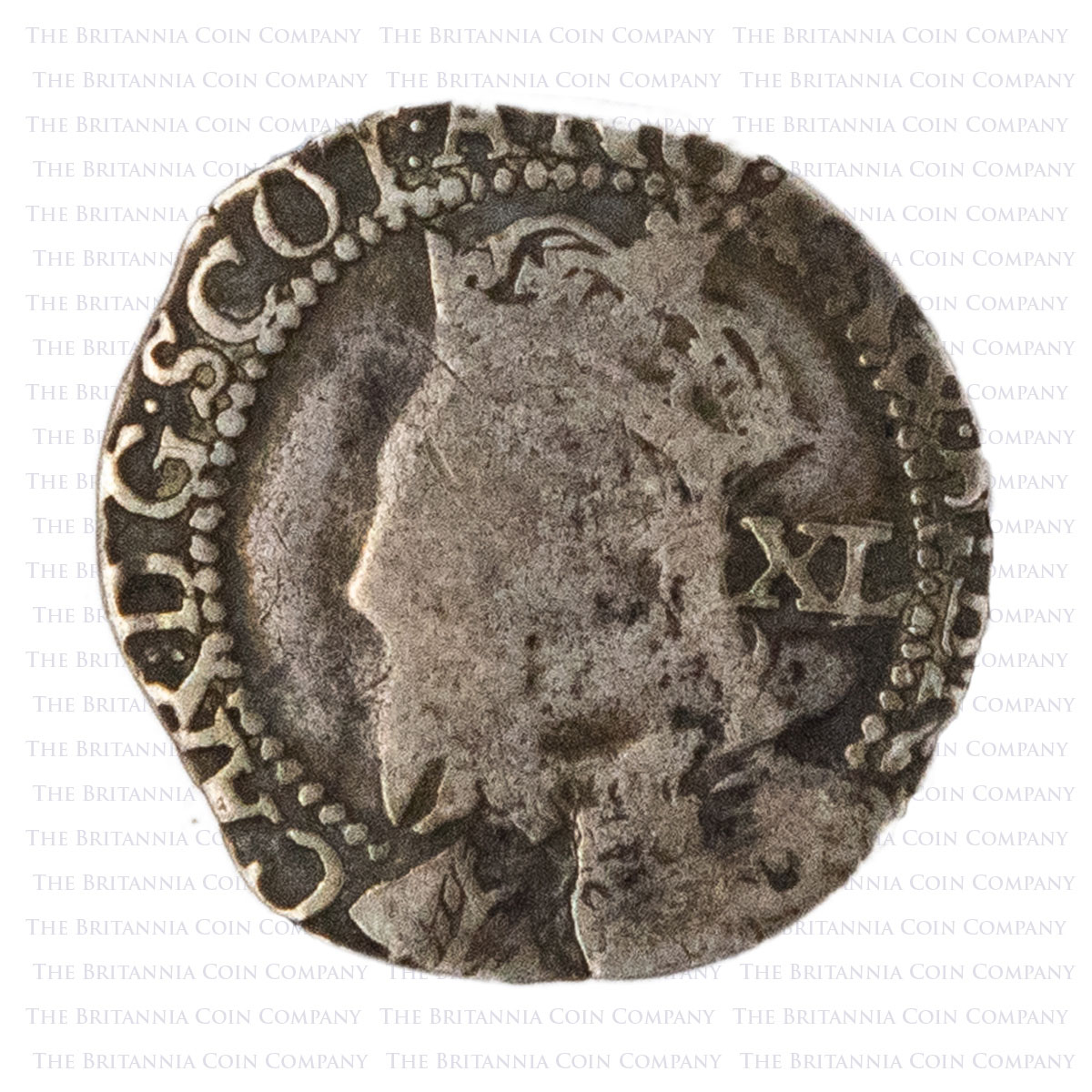 1636 Charles I Forty Pence Scotland Obverse