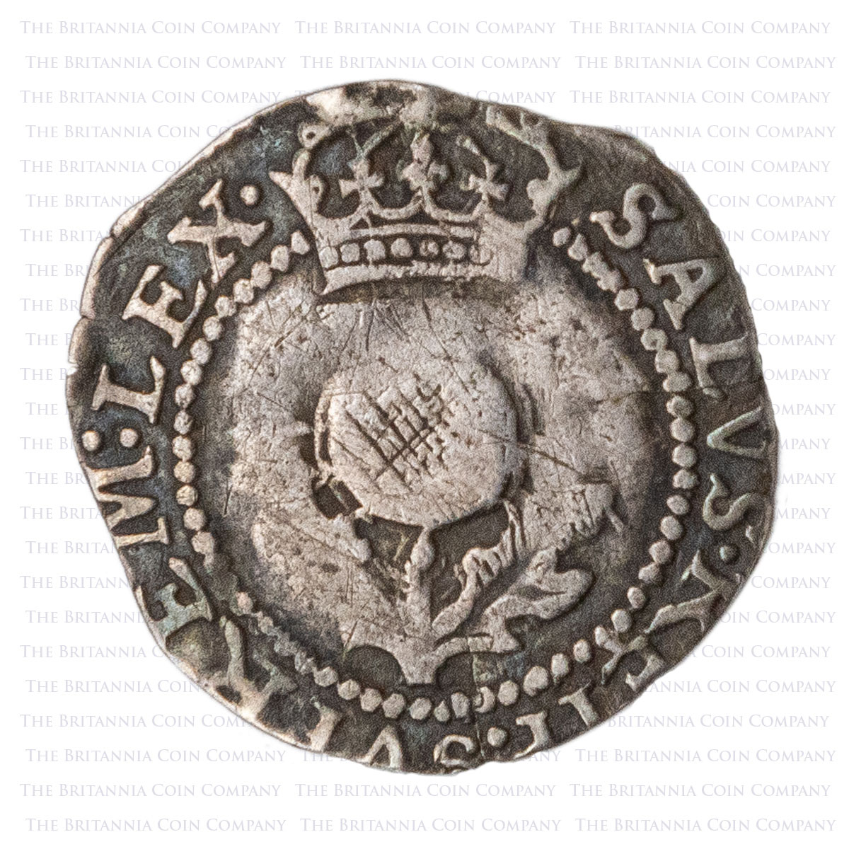 1636 Charles I Forty Pence Scotland Reverse