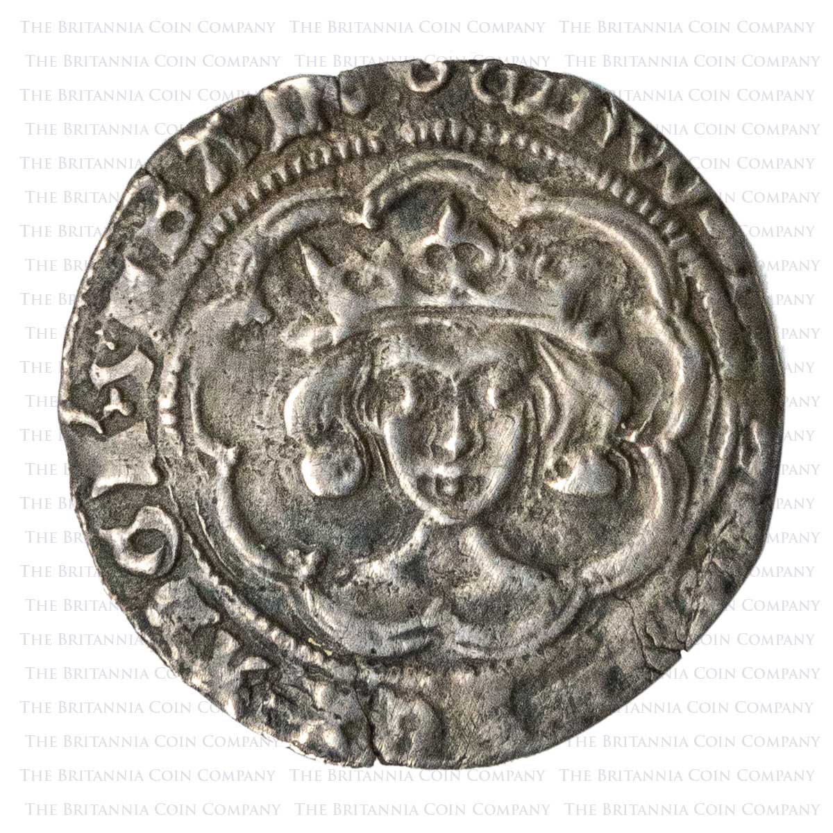 1493-1495 Henry VII Hammered Silver Groat Class IIIb MM Escallop Obverse