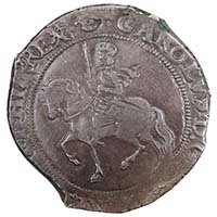 1645 Charles I Hammered Silver Halfcrown 3a3 Tower Mint MM Eye Thumbnail