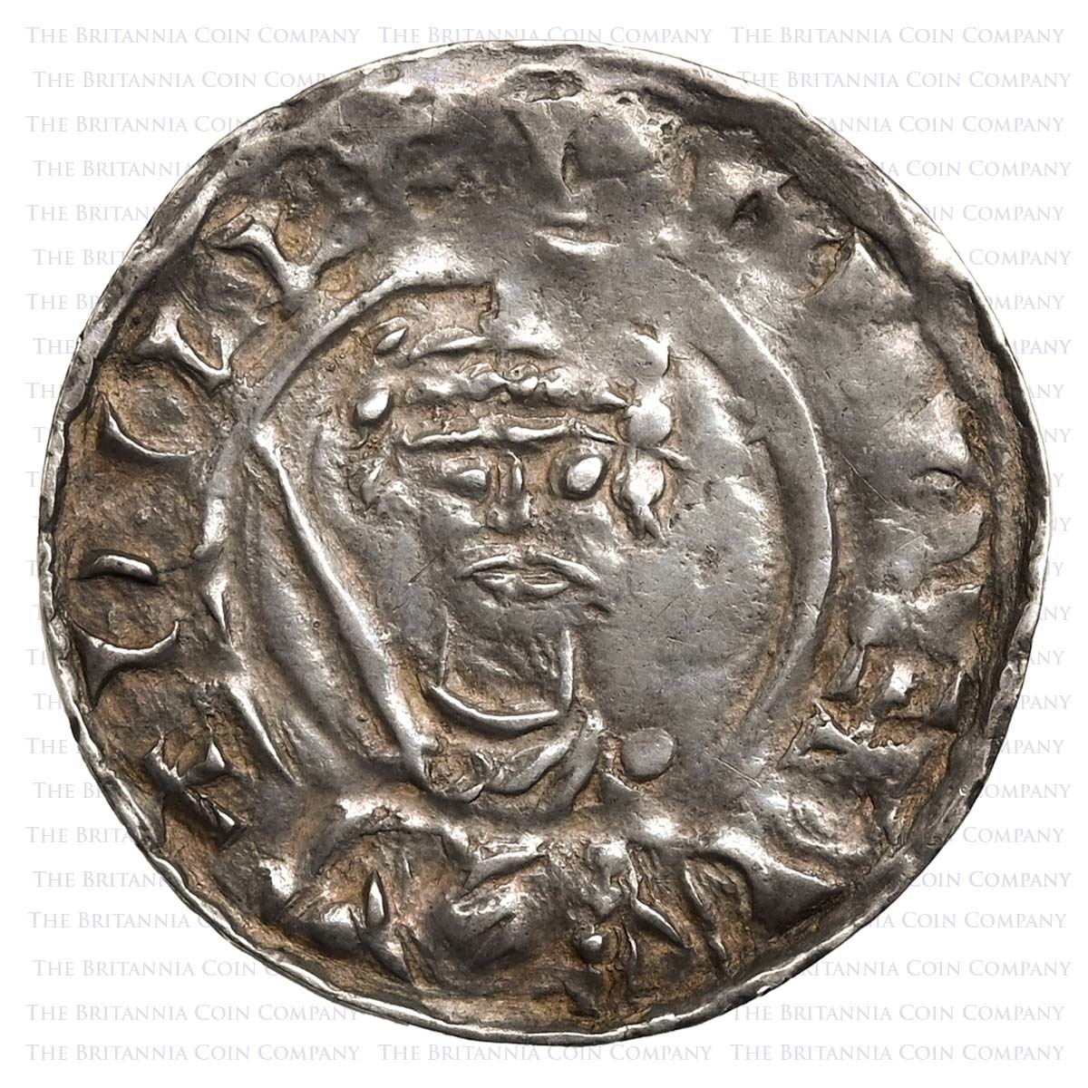 1087-1100 William II Penny Cross in Quartrefoil Rochester Guthraed Obverse