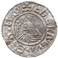 978-1016 Æthelred II Hammered Silver Penny Eadsige on London Thumbnail