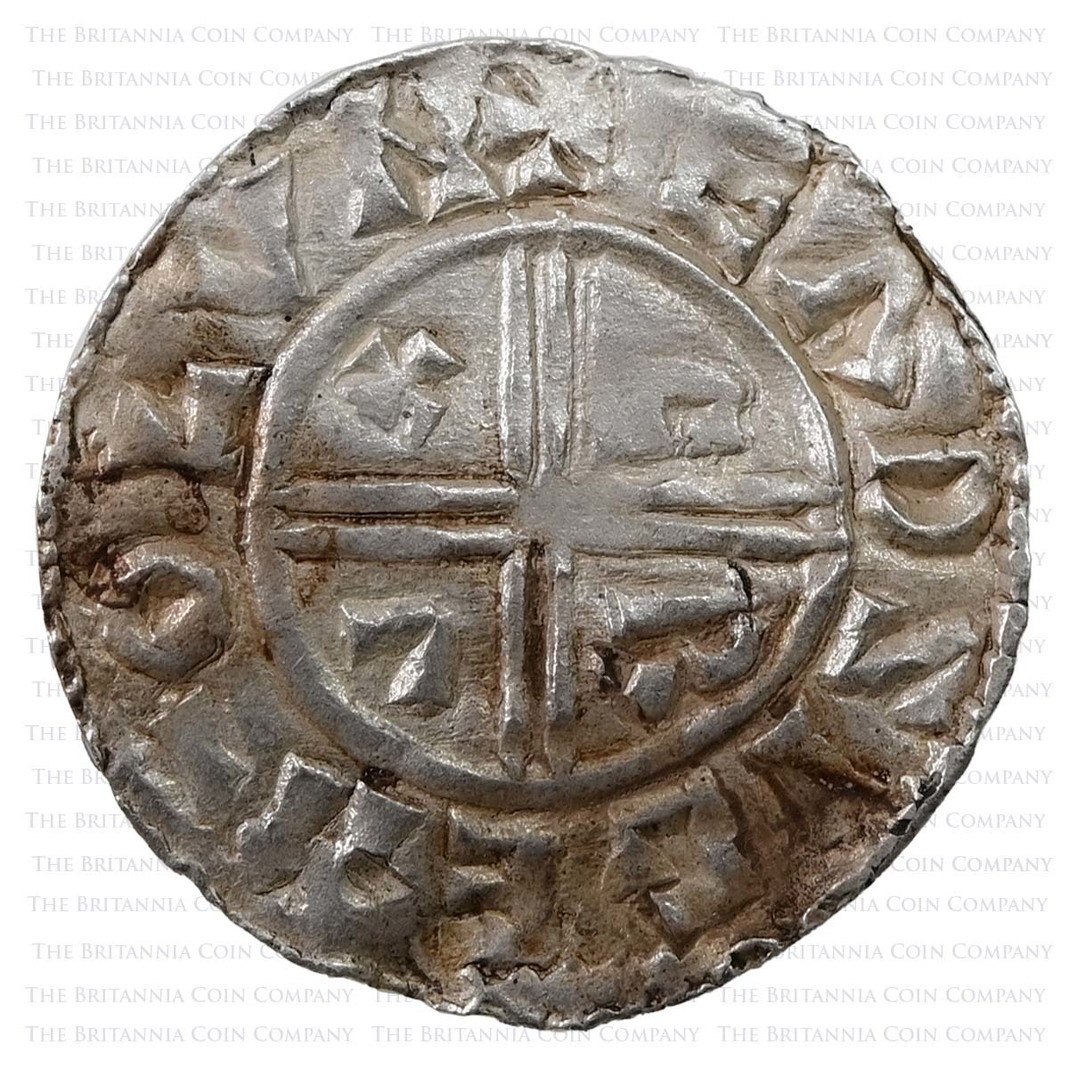 978-1016 Æthelred II Hammered Silver Penny Eadsige on London Reverse