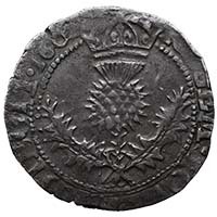 1602 James VI Quarter Merk Thistle Scotland THumbnail
